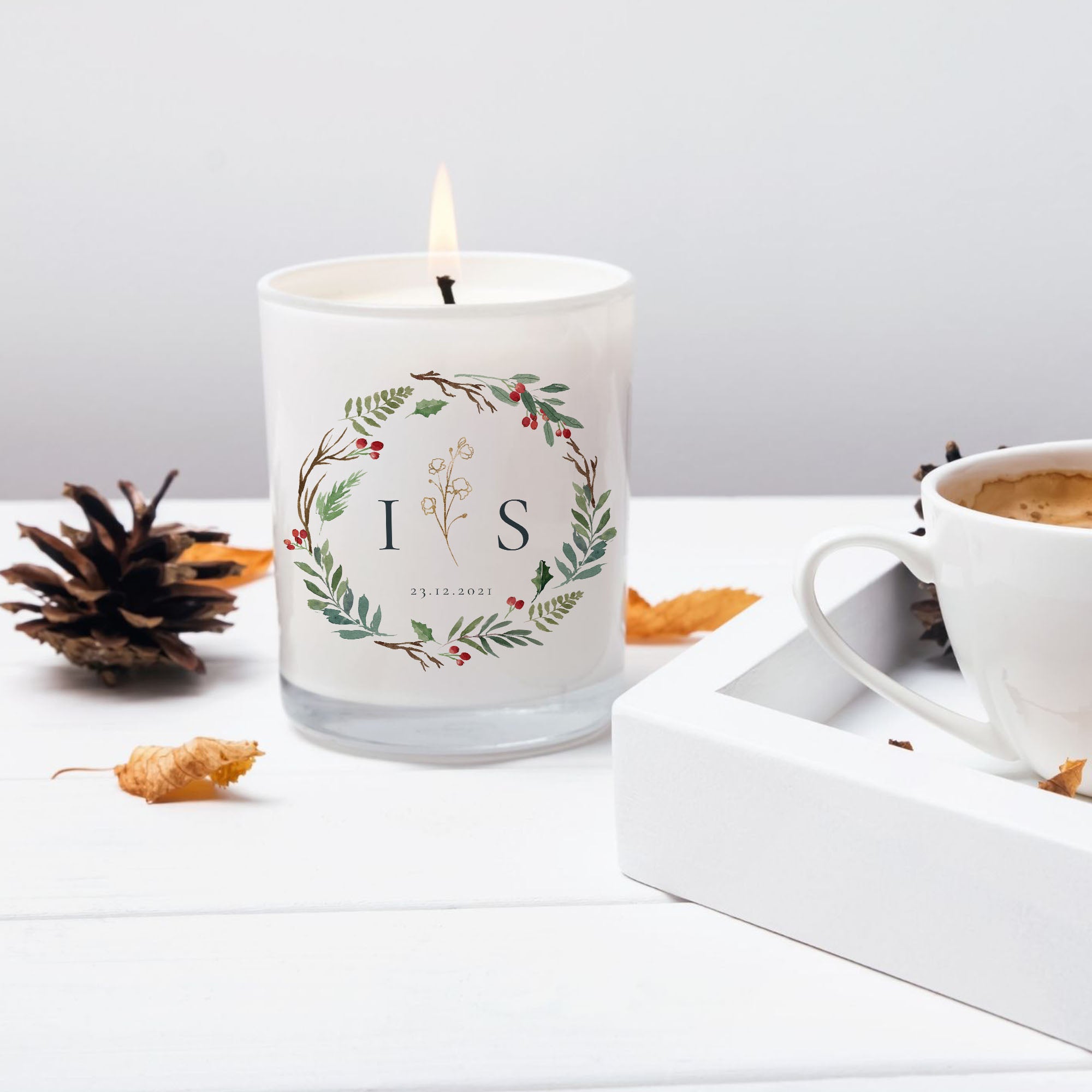 Natalia | Christmas Wedding Logo Design Template