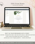 PALMA Tropical Wedding Welcome Letter And Itinerary Template