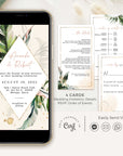Palma | Tropical Wedding Invitation Digital